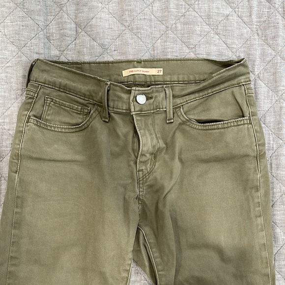 Levi Green Soft Jeans Size:27 - Picture 3 of 4